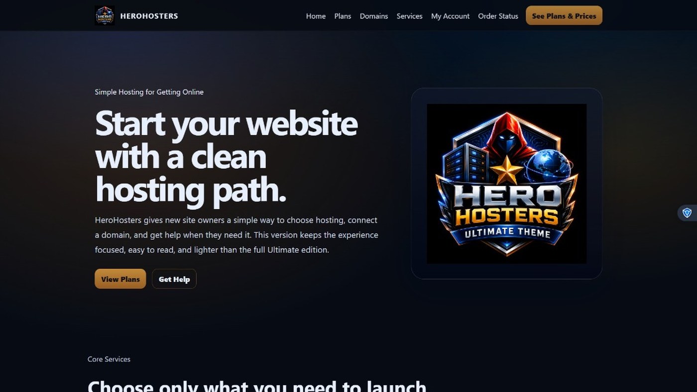 HeroBuilder WordPress theme preview